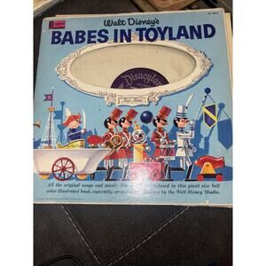 DISNEY'S BABES IN TOYLAND RECORD AND STORY BOOK VINTAGE 1961 VINYL LP
